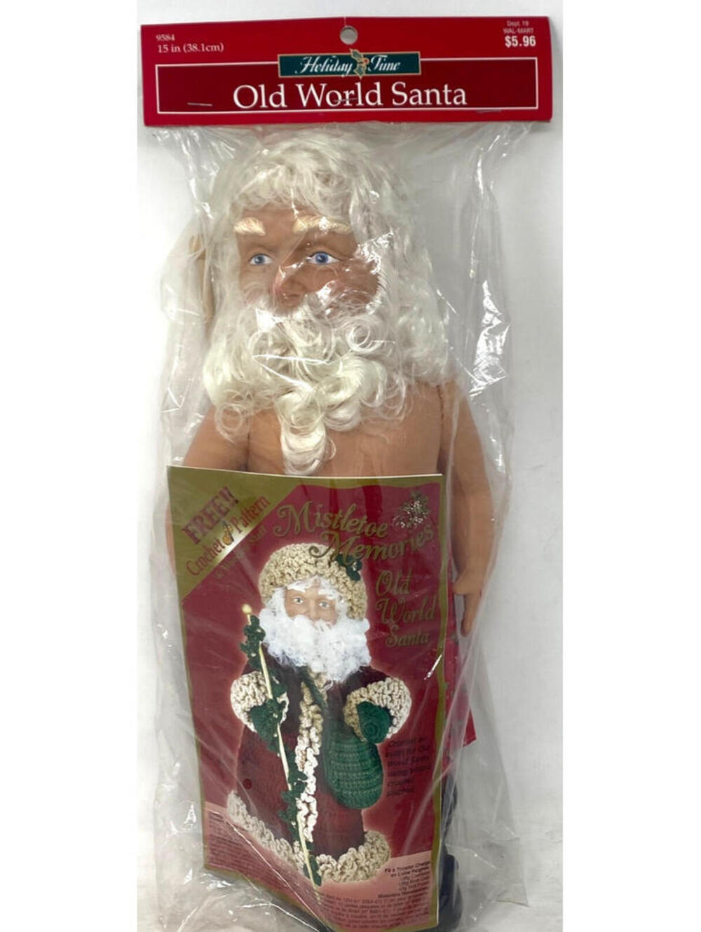 Vintage Old World Santa Crochet Pattern w/ 15” Santa Christmas Holiday